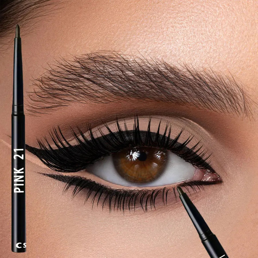 5-Pack Waterproof Black Eyeliner Pencils — Sweat-Proof & Long-Lasting