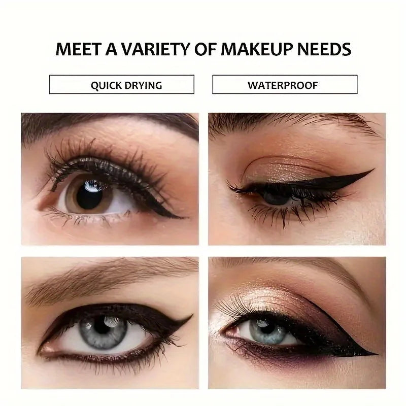 Waterproof Sweat-Proof Eyeliner — Smudge-Proof Black, All-Day Precision