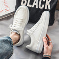 Men's Pure White Breathable Sneakers