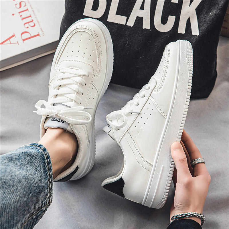 Men's Pure White Breathable Sneakers
