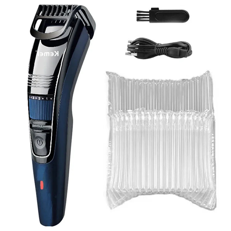 Kemei 632 Rechargeable Hair & Beard Trimmer — Adjustable 0.5–10mm, Wet & Dry