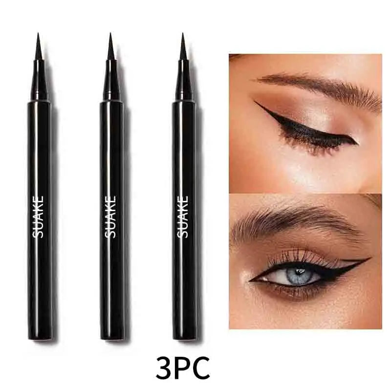 Waterproof Sweat-Proof Eyeliner — Smudge-Proof Black, All-Day Precision