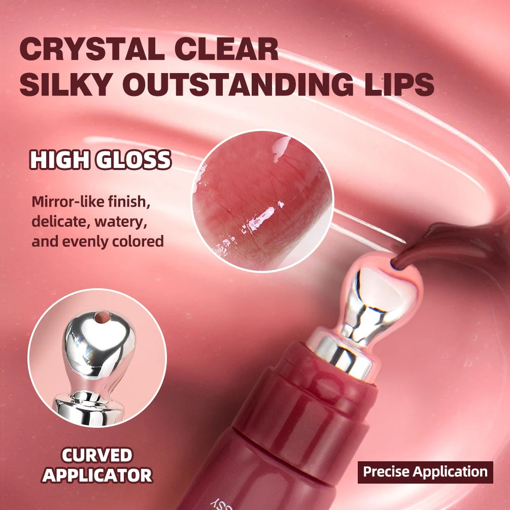 QIBEST Mirror Pearl Lip Gloss — Long-Lasting, Moisturizing & High-Shine