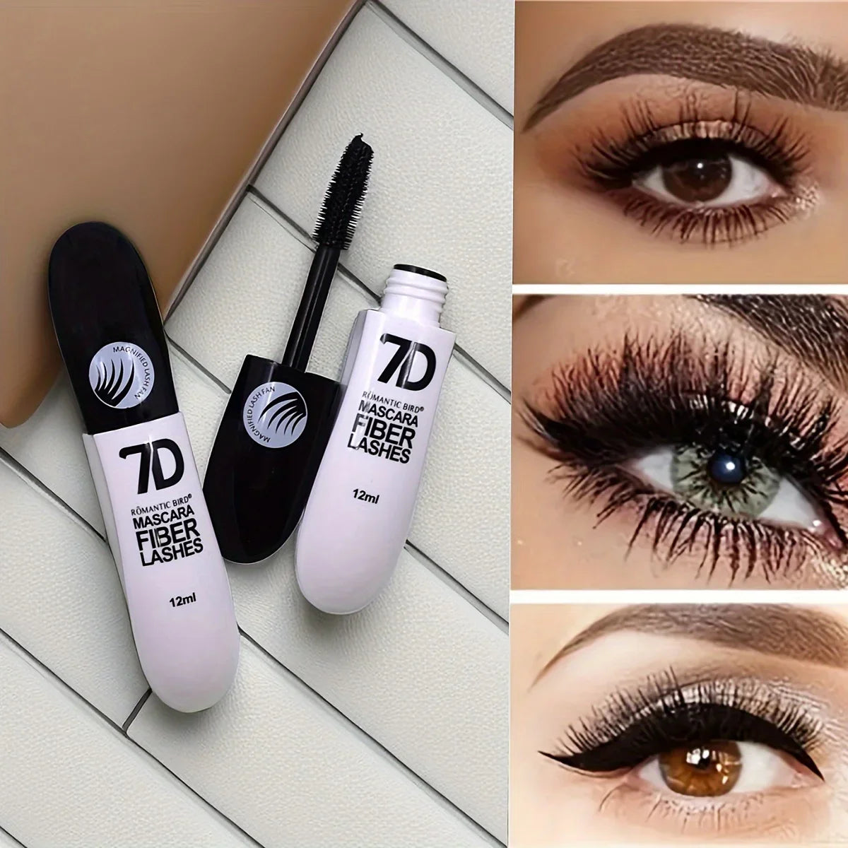 9D Fiber Mascara Set — Waterproof, Durable & Ultra-Volumizing