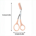 Eyebrow Trimming Scissors with Built-In Comb — Precision Grooming Tool