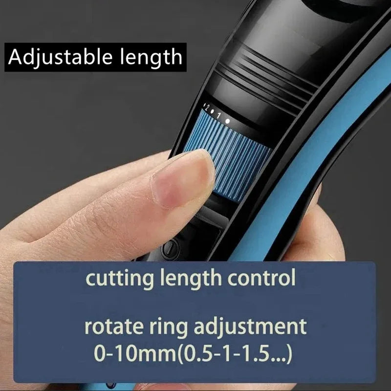 Kemei 632 Rechargeable Hair & Beard Trimmer — Adjustable 0.5–10mm, Wet & Dry