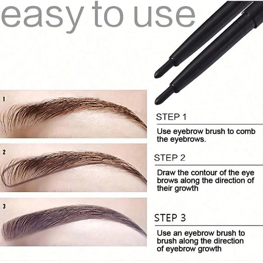 5-Pack Waterproof Black Eyeliner Pencils — Sweat-Proof & Long-Lasting
