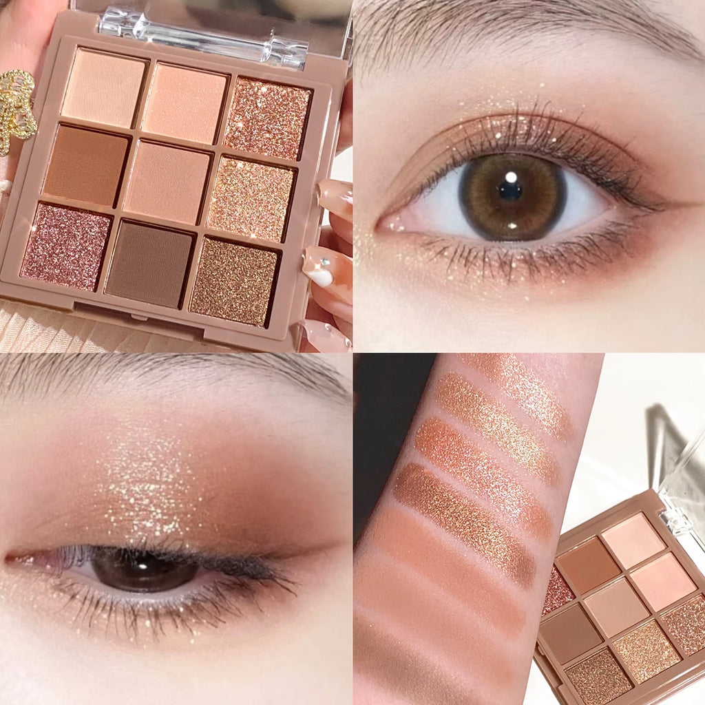 Velvet Matte Eyeshadow Palette — 9 & 18 Shades, Luxurious Pigment