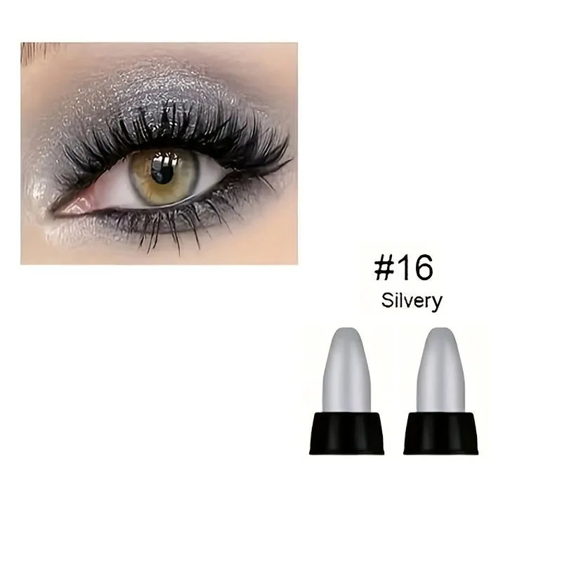 16-Color Pearlescent Glitter Eyeliner — Waterproof & Long-Lasting