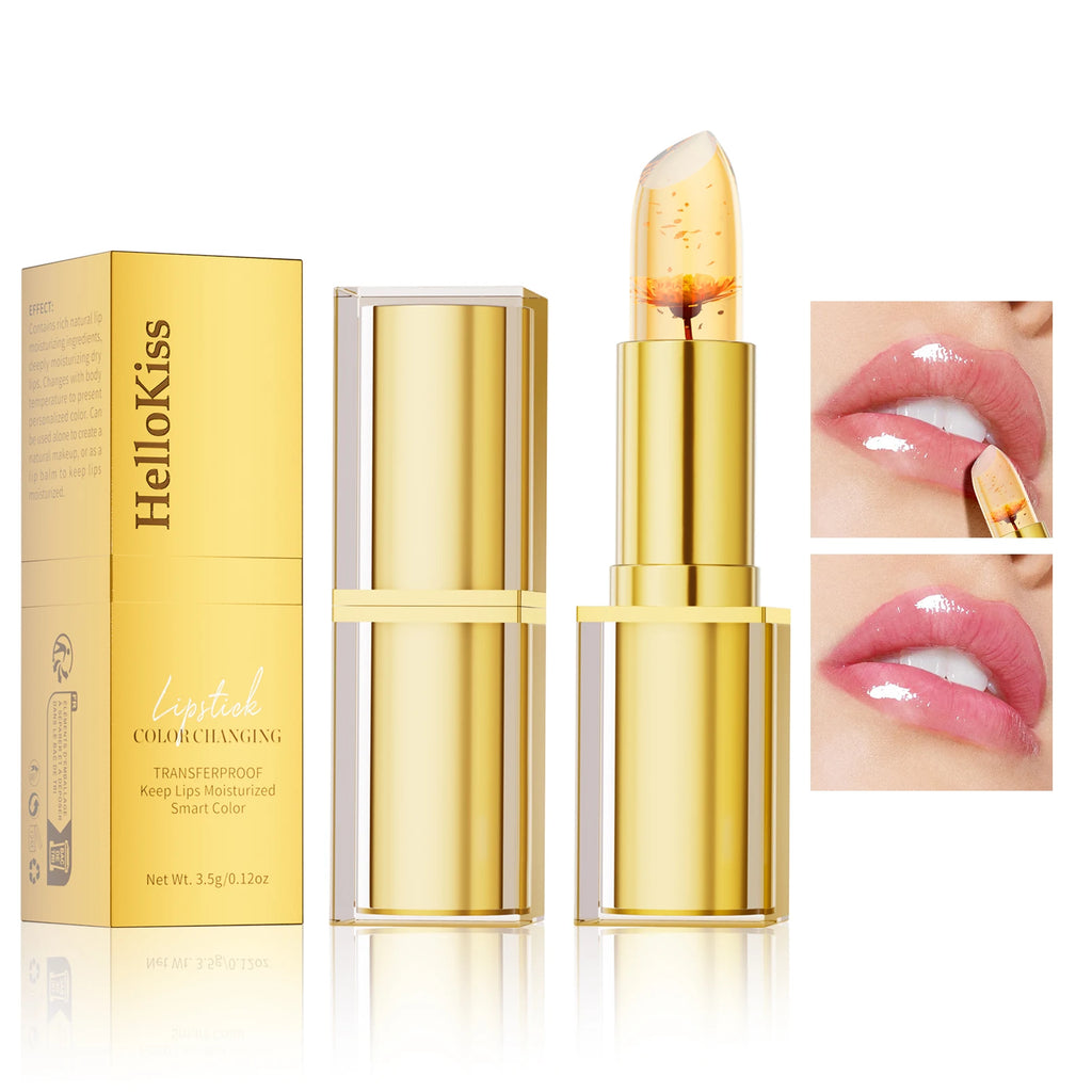 Color-Changing pH Lipstick — Gold Crystal Formula, Personalized Lip Color
