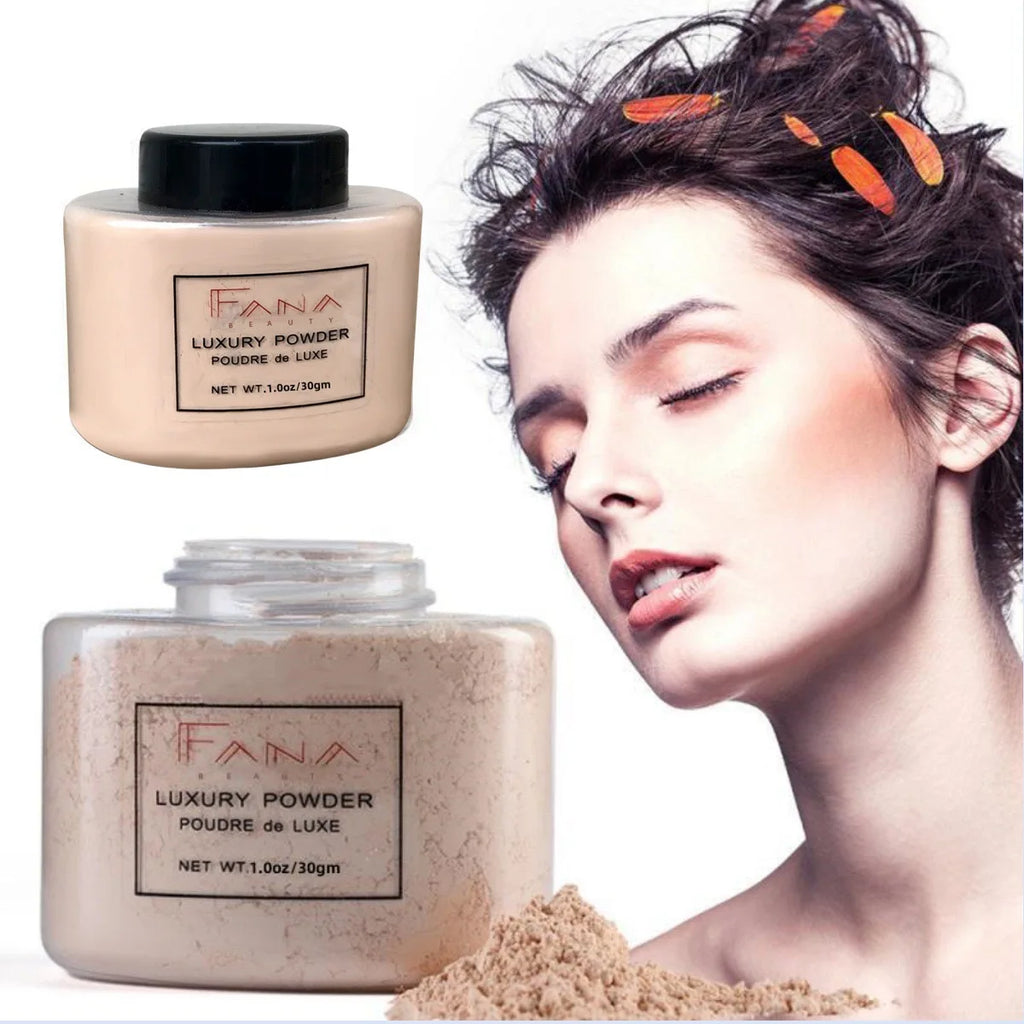 4-Color Luxury Banana Setting Powder — Waterproof, Long-Lasting Matte Finish