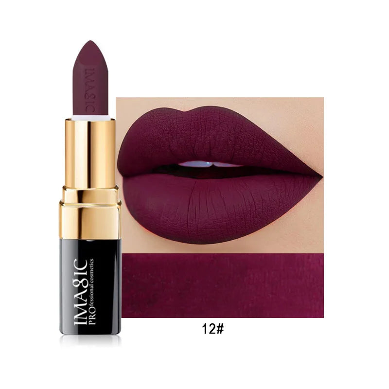 IMAGIC 12-Color Moisturizing Lipstick — Smooth, Long-Lasting & Charming