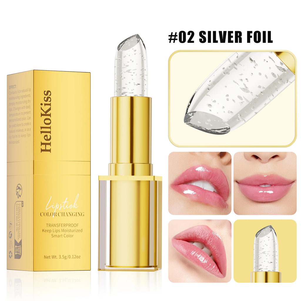 Color-Changing pH Lipstick — Gold Crystal Formula, Personalized Lip Color