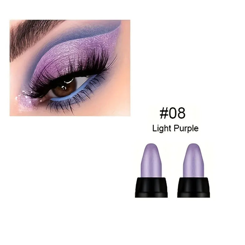 16-Color Pearlescent Glitter Eyeliner — Waterproof & Long-Lasting