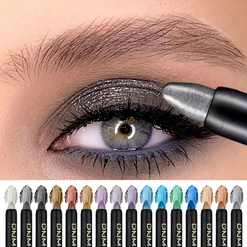 16-Color Pearlescent Glitter Eyeliner — Waterproof & Long-Lasting