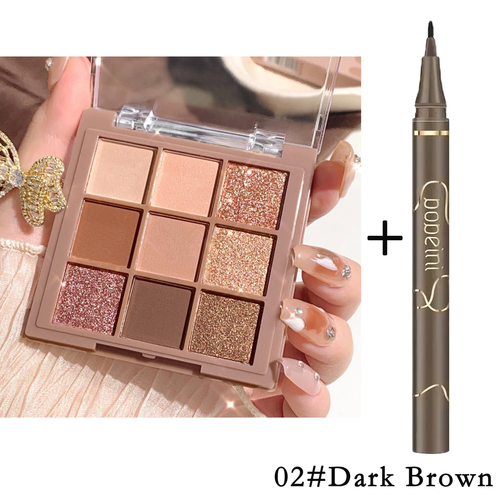 Velvet Matte Eyeshadow Palette — 9 & 18 Shades, Luxurious Pigment