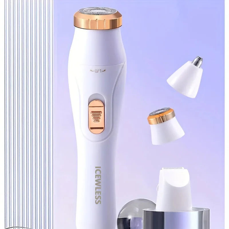 Women's Waterproof Electric Hair Remover — Painless Shaver for Body, Bikini, Face & Legs