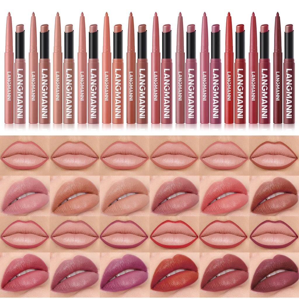 2-in-1 Waterproof Lipliner & Lipstick — Long-Lasting, Integrated Design