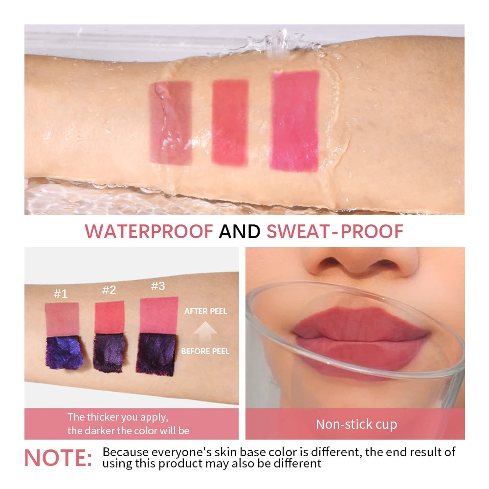 Korean Matte Lip Tint — Long-Lasting Peel-Off Lip Ink, Waterproof