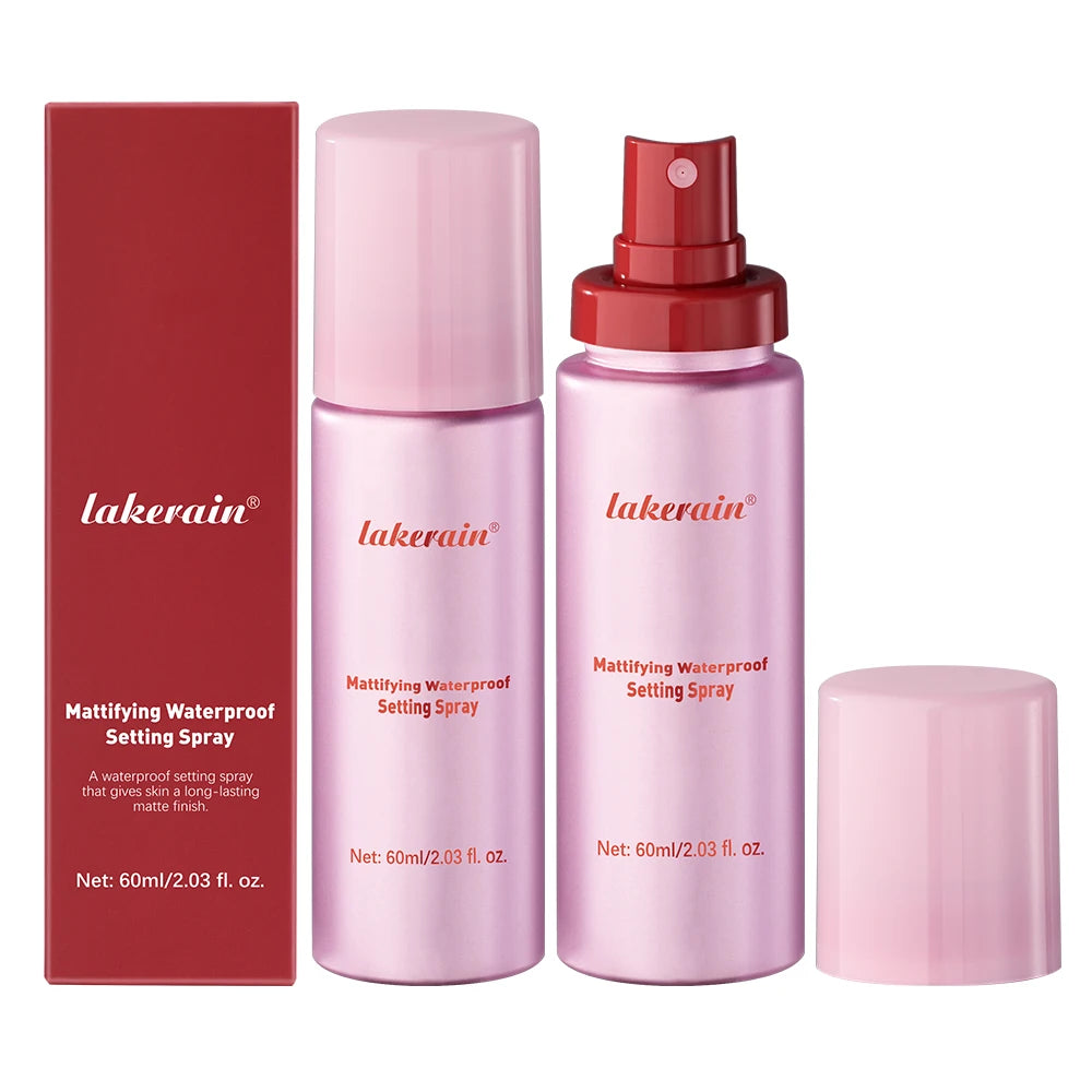 Mattifying Waterproof Setting Spray — Glossy or Matte Finish, Long-Lasting