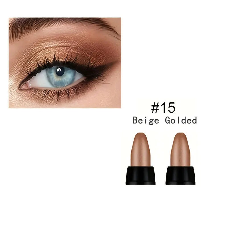 16-Color Pearlescent Glitter Eyeliner — Waterproof & Long-Lasting