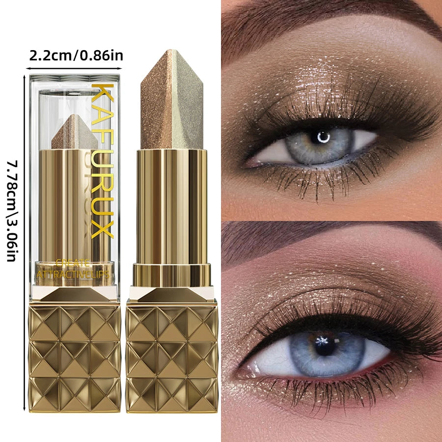 Shimmer & Glitter Dual-Tone Eyeshadow Stick — Blendable & Long-Lasting