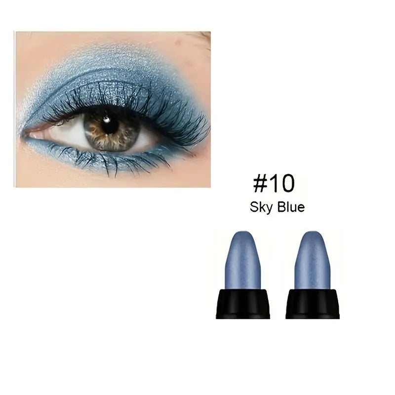 16-Color Pearlescent Glitter Eyeliner — Waterproof & Long-Lasting