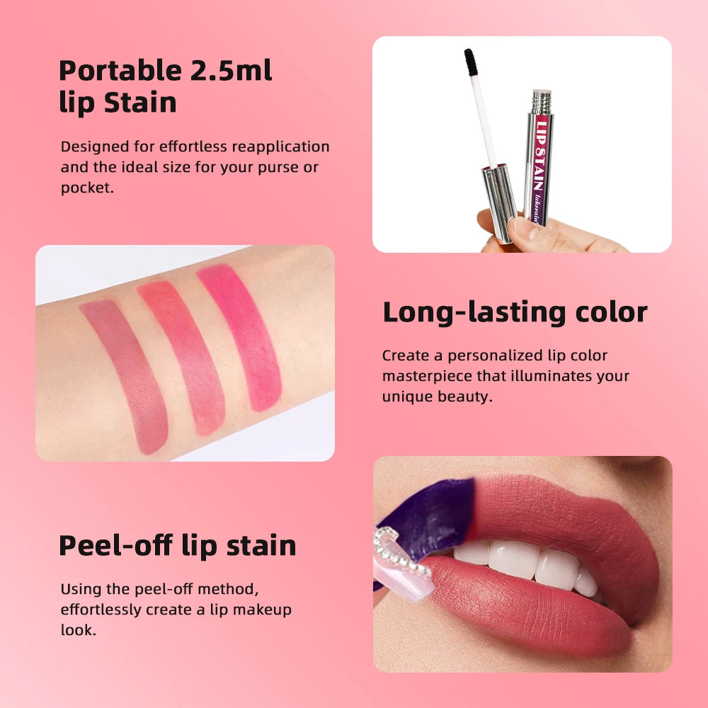 Korean Matte Lip Tint — Long-Lasting Peel-Off Lip Ink, Waterproof