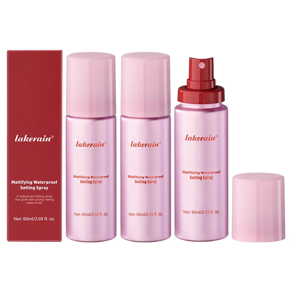 Mattifying Waterproof Setting Spray — Glossy or Matte Finish, Long-Lasting