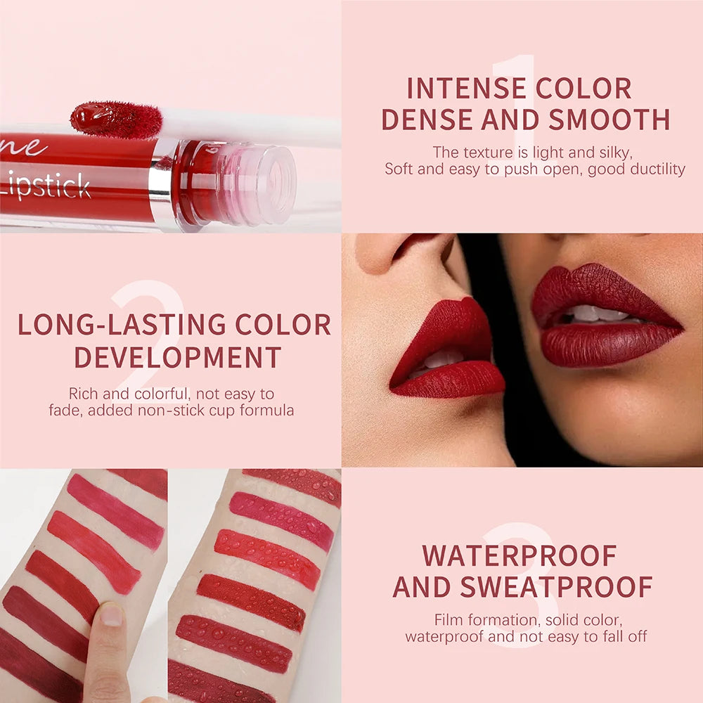 Velvet Matte Liquid Lipstick — Waterproof, Sexy & Long-Lasting